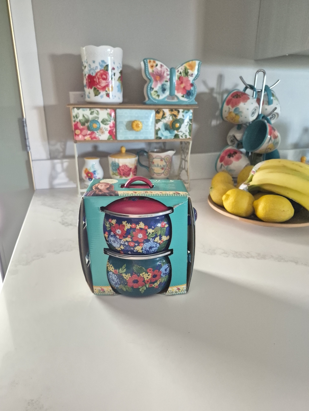 The Pioneer Woman 2-Piece Ceramic Mini Dutch Oven Set NWT - HTF Discontinued